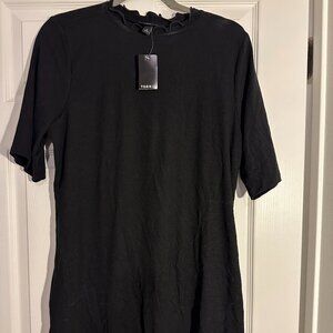 NWT Torrid 2X Black Ribbed Mock Neck Tee Shirt